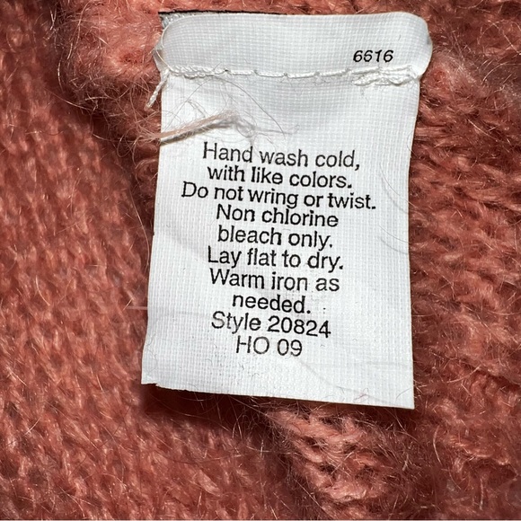 J. Crew Pink Dolce Mohair Wool Blend Shawl Collar Pullover Sweater Sz S - Picture 7 of 10